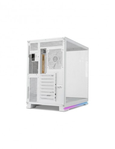 Caja ordenador gaming nox hummer galaxy atx argb cristal templado blanca