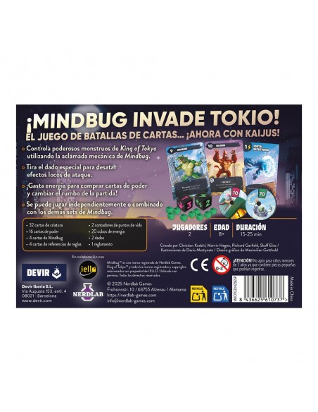 Juego de mesa mindbug king of tokyo Juego de mesa mindbug king of tokyo