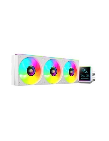 Kit refrigeracion liquida mars gaming mllcdpro360w argb 3x 120mm blanco