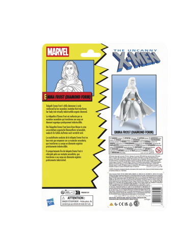 Figura hasbro marvel comics the uncanny x - men emma frost (diamond form)