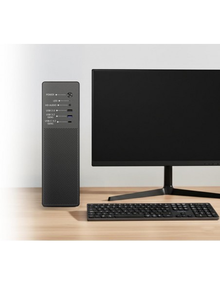 Caja ordenador coolbox matx slim t100 usb - c 3.2 gen1 full metal s - fte + 1 vent. 90mm Caja ordenador coolbox matx slim t100 usb - c 3.2 gen1 full metal s - fte + 1 vent. 90mm