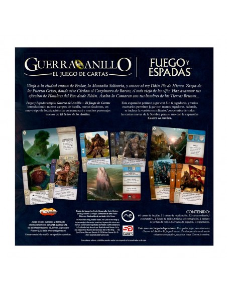 Expansión guerra del anillo: el juego de cartas fuego y espadas Expansión guerra del anillo: el juego de cartas fuego y espadas