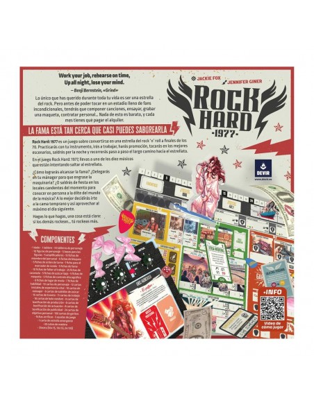 Juego de mesa rock hard 1977 Juego de mesa rock hard 1977