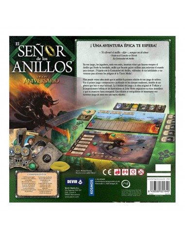 Juego de mesa el señor de los anillos edición aniversario