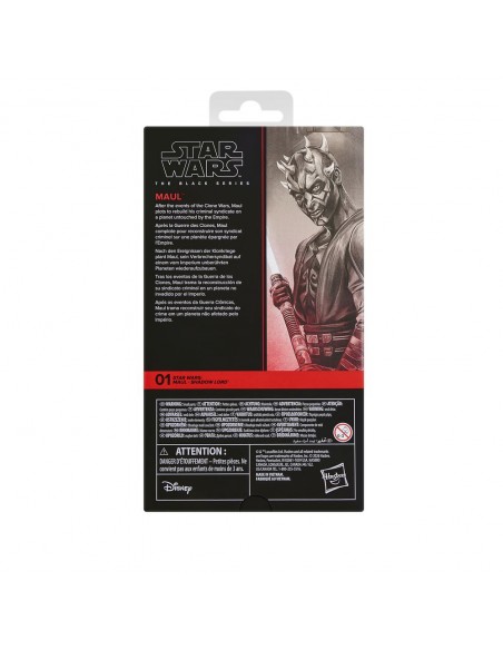 Figura hasbro star wars the black series maul - shadow lord maul