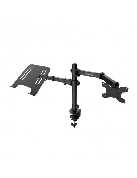 Soporte monitor hasta 32 pulgadas y portatil hasta 17 pulgadas coolbox abrazadera articulado Soporte monitor hasta 32 pulgadas y portatil hasta 17 pulgadas coolbox abrazadera articulado