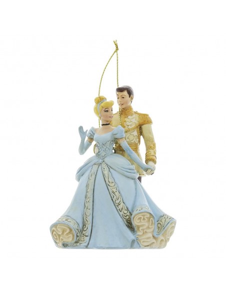 Adorno arbol de navidad enesco diseney cenicienta y el principe