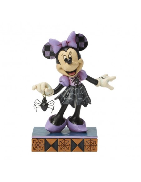Figura enesco disney minnie con vestido de araña