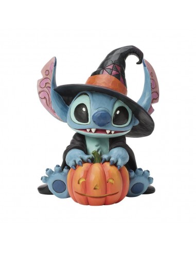Figura enesco stitch de mago con sombrero