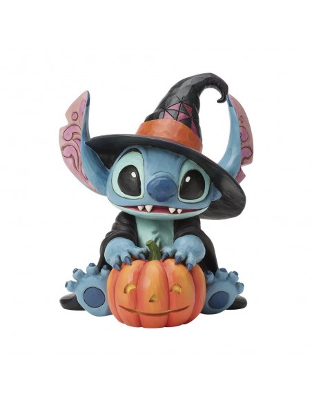 Figura enesco stitch de mago con sombrero