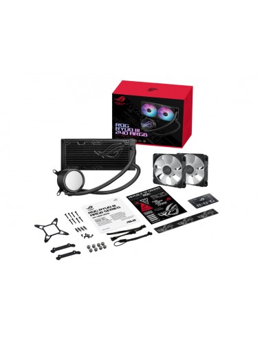 Kit refrigeracion liquida asus rog ryuo iii 240argb all in one 2 ventiladores 120mm gaming
