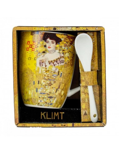 Taza con cuchara enesco el retrato de adele gustav klimt