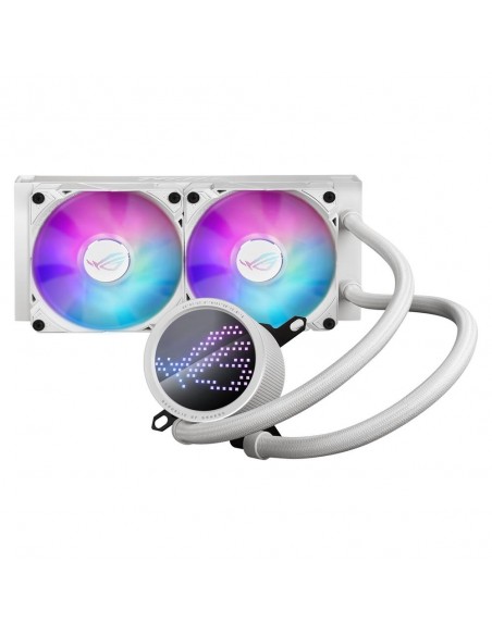 Kit refrigeracion liquida asus rog ryuo iii 240 argb 2x 120mm blanco