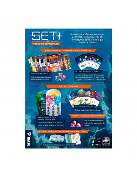 Expansión juego de mesa seti: agencias espaciales Expansión juego de mesa seti: agencias espaciales
