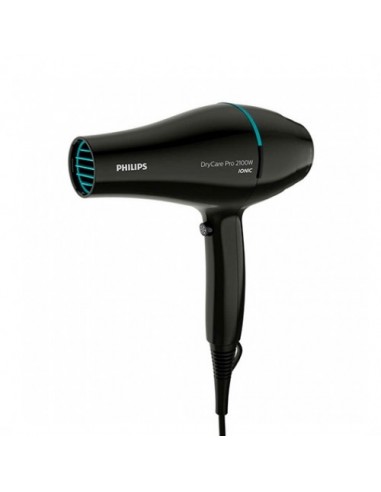 Secador de pelo philips drycare advanced pro negro - 2100w - ionizador - frio - boquilla 9mm - cable 1.8m - 6 posiciones