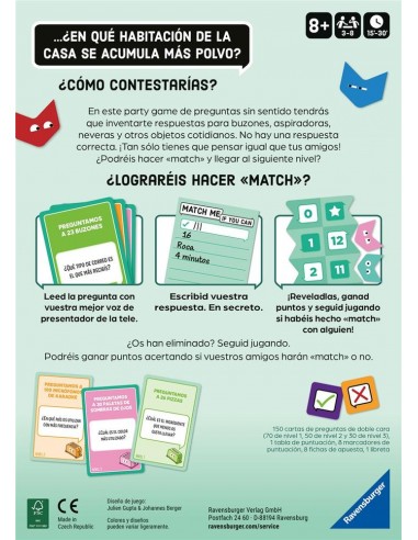 Juego de mesa hazme match si puedes