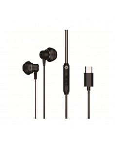 Auricular intrauditivo usb - c conceptronic brendan04b microfono controles 1.2m color negro