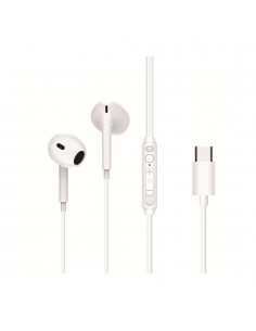 Auricular intrauditivo usb - c conceptronic brendan02w microfono 1.2m blanco