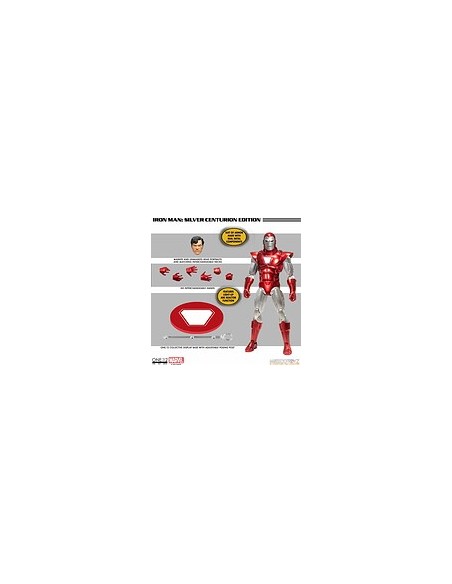 Iron man silver centurion edition figura 16 cm marvel one:12 collective
