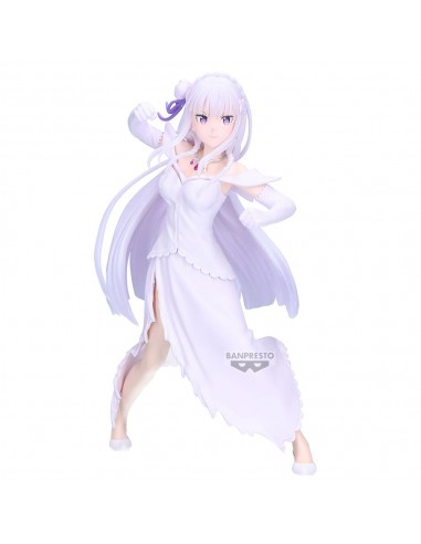 Figura banpresto re:zero starting life in another world espresto excite motions emilia 22cm