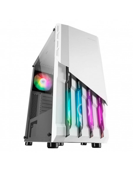 Caja ordenador mars gaming mc - x2 blanco atx 1 x usb 3.0 2 x usb 2.0 1 x 120mm 1 x 120mm frgb