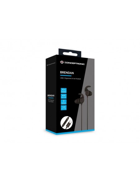 Auriculares conceptronic brendan05b negro Auriculares conceptronic brendan05b negro