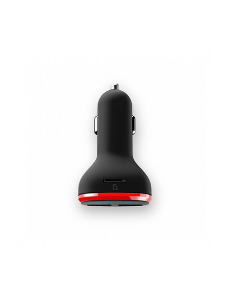 Transmisor fm coche energy sistem rojo fm - 87.5 - 108 mhz - cargador - microsd - usb - mp3