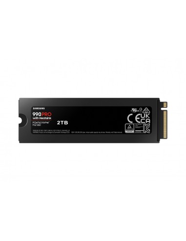 Disco duro interno solido ssd samsung mz - v9p2t0cw - 990 pro - heatsink - 2tb - nvme m.2