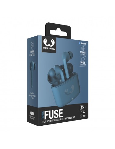 Auriculares fresh'n rebel twins fuse inalambrico steel blue