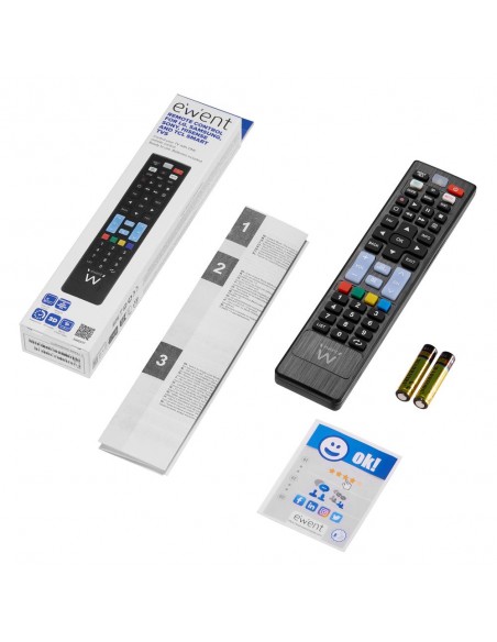 Mando a distancia ewent ew1577 para smart tv lg - samsung - sony - hisense - tcl