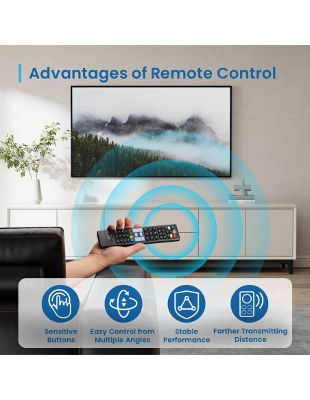 Mando a distancia ewent ew1577 para smart tv lg - samsung - sony - hisense - tcl
