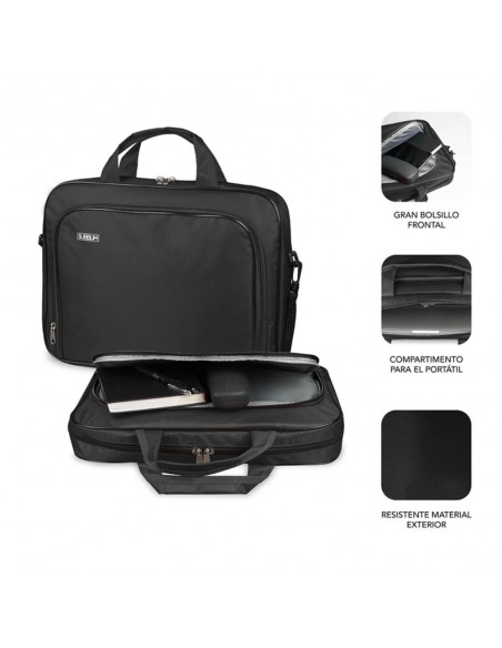 Maletin subblim oxford para portatil 13.3 pulgadas - 14 pulgadas negro