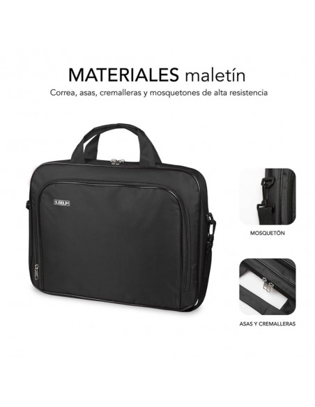 Maletin subblim oxford para portatil 13.3 pulgadas - 14 pulgadas negro